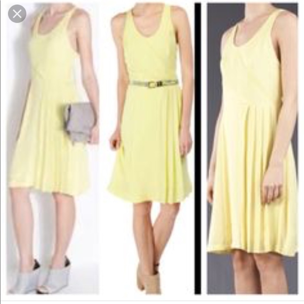 Rag and Bone 100% silk yellow dress size 4